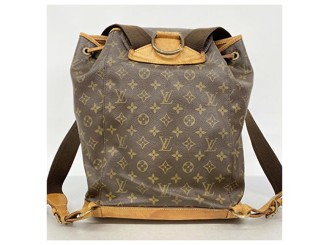 Zaino Louis Vuitton Monogram Montsouris GM Marrone - vista 13