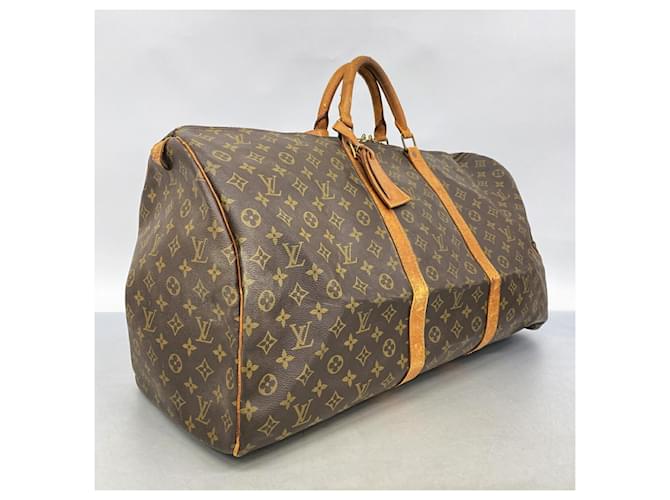 Louis Vuitton Boston Monogram Keepall 60 Marrone - vista 2