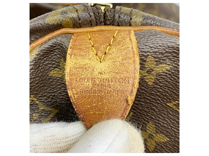 Louis Vuitton Boston Monogram Keepall 60 Marrone - vista 5