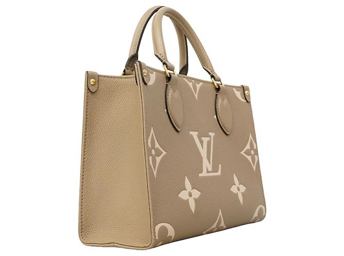 Louis Vuitton Monogram Empreinte Bicolor OnTheGo PM Handtasche Grau Roh - Ansicht 2
