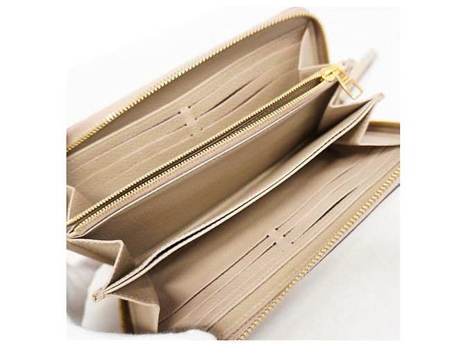 Louis Vuitton Monogram Empreinte Bicolor Zippy Wallet Grau Roh - Ansicht 3