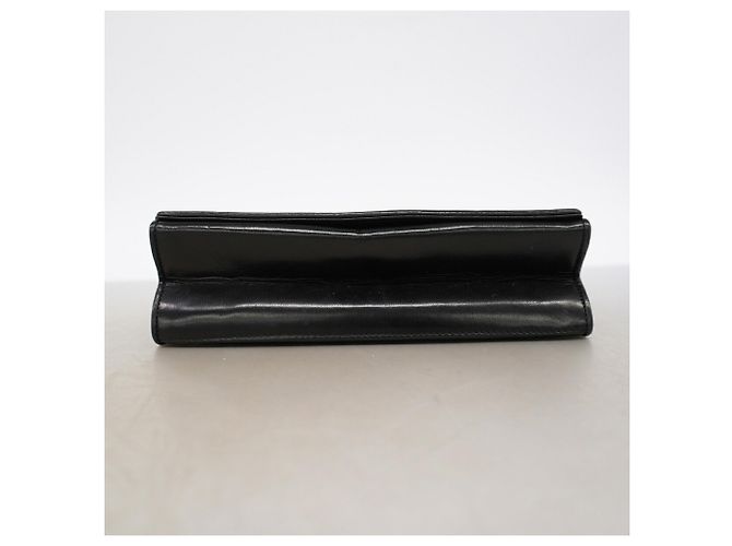 Borsa a tracolla Chanel in pelle d'agnello nera Nero - vista 3