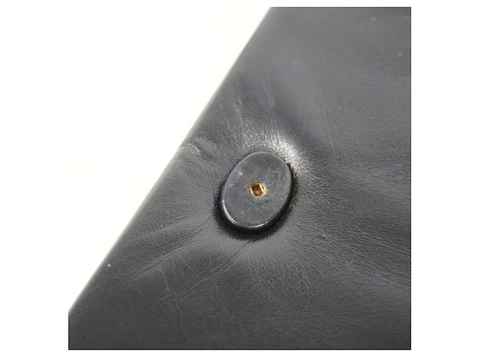 Borsa a tracolla Chanel in pelle d'agnello nera Nero - vista 8