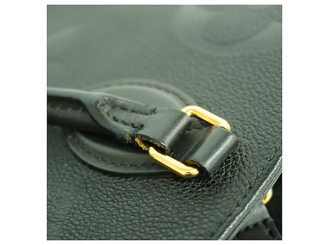 Borsa Tote Louis Vuitton Monogram Empreinte OnTheGo GM Nero - vista 9