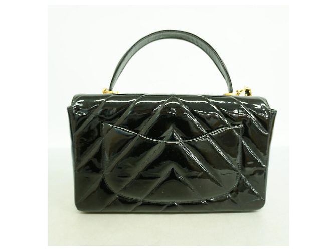 Borsa a tracolla con catena Chanel V-Stitch Nero - vista 10