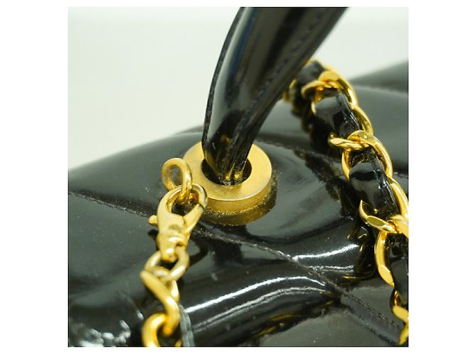 Borsa a tracolla con catena Chanel V-Stitch Nero - vista 8