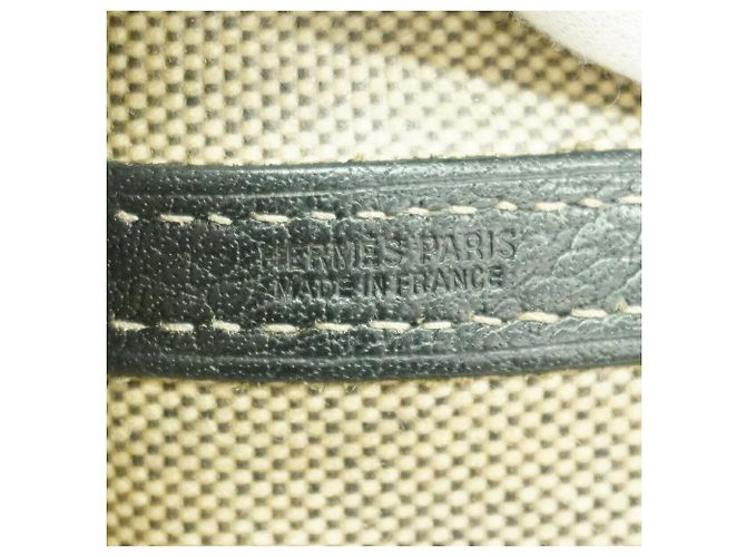 Hermès Saco Tote Hermes Garden TPM Preto Bege - vista 5