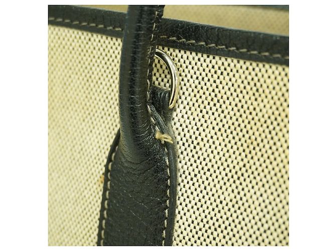 Hermès Saco Tote Hermes Garden TPM Preto Bege - vista 7