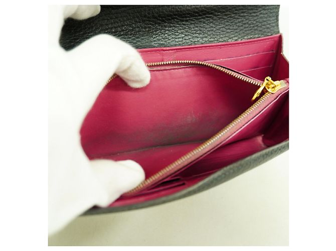 Cartera Larga Louis Vuitton - Cuero Taurillon Negro - vista 10