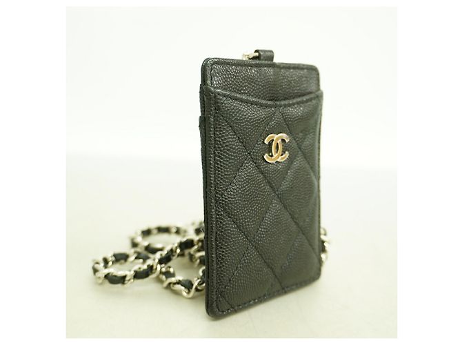 Tarjetero Chanel Matelassé Negro - vista 2