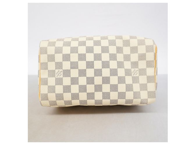 Borsa Louis Vuitton Damier Azur Speedy 25 Bianco - vista 3