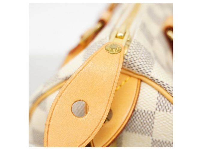 Borsa Louis Vuitton Damier Azur Speedy 25 Bianco - vista 8