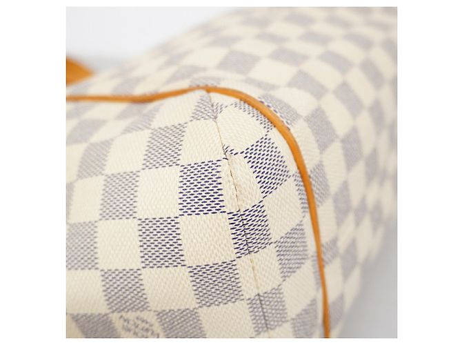 Borsa Tote Louis Vuitton Damier Azur Totally PM Bianco - vista 11
