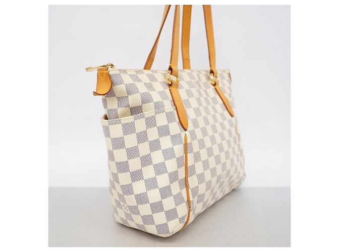 Borsa Tote Louis Vuitton Damier Azur Totally PM Bianco - vista 2