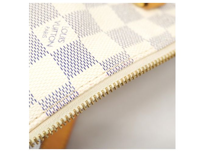Borsa Tote Louis Vuitton Damier Azur Totally PM Bianco - vista 7