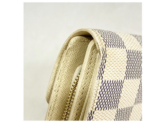 Louis Vuitton Tri-fold Wallet Damier Azur Portefeuille Joy Weiß - Ansicht 6
