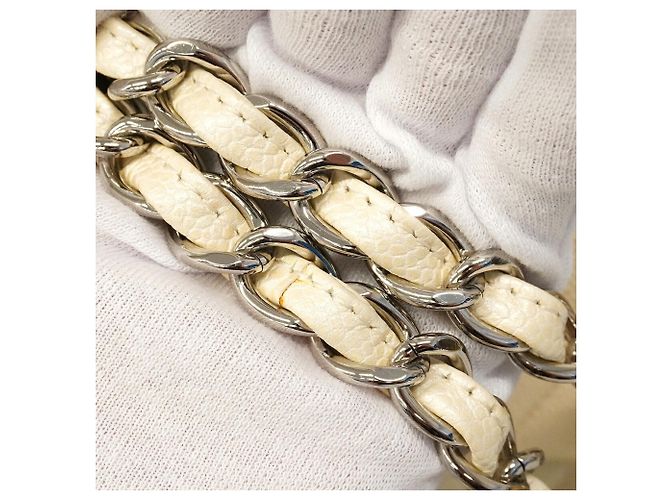 Borsa a tracolla Chanel Ivory Crudo - vista 9