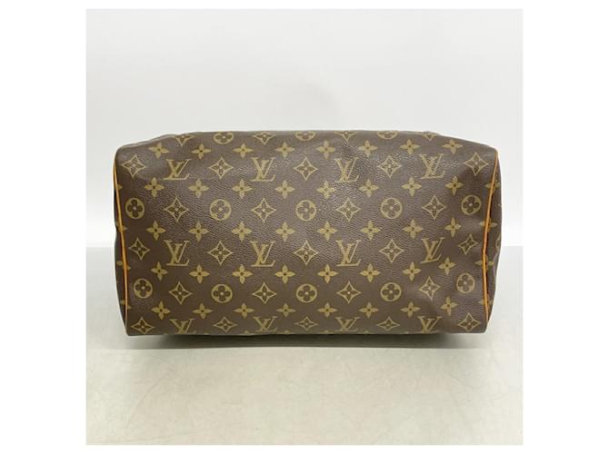 Borsa Louis Vuitton Monogram Speedy 35 Marrone - vista 3