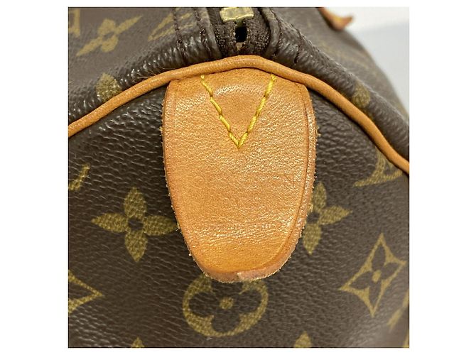 Borsa Louis Vuitton Monogram Speedy 35 Marrone - vista 5