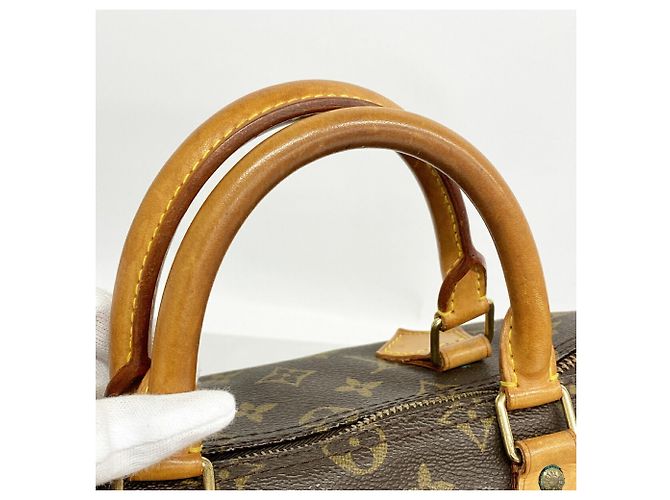 Borsa Louis Vuitton Monogram Speedy 35 Marrone - vista 7