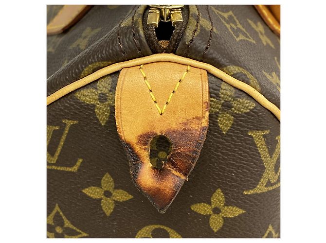 Bolso Louis Vuitton Monogram Speedy 30 Castaño - vista 6