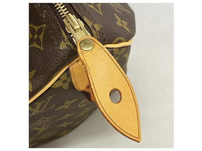 Bolso Louis Vuitton Monogram Speedy 30 Castaño - vista 9