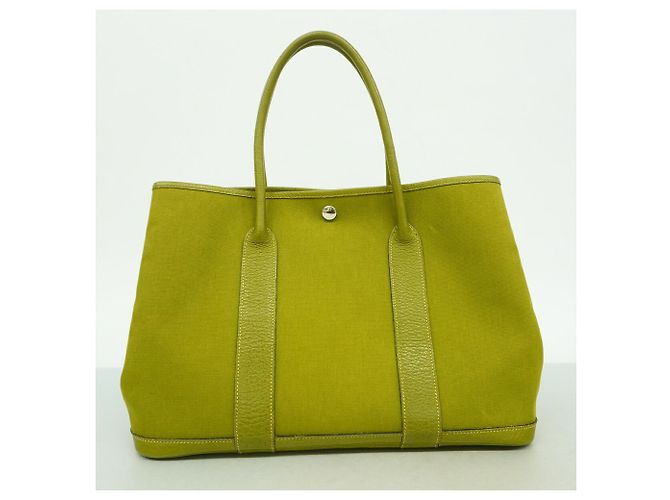 Hermès Borsa Tote Hermes Garden PM Verde - vista 12