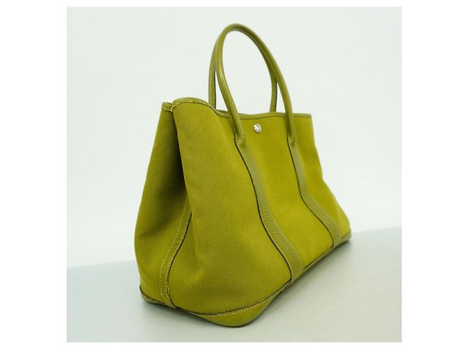 Hermès Borsa Tote Hermes Garden PM Verde - vista 2