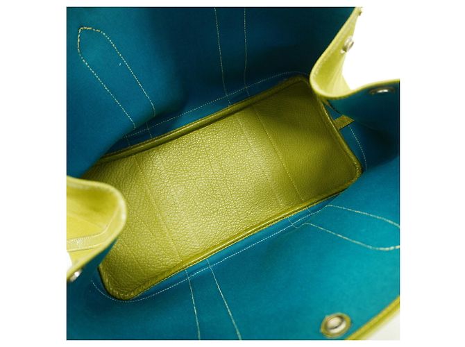 Hermès Borsa Tote Hermes Garden PM Verde - vista 4