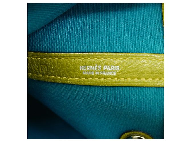 Hermès Borsa Tote Hermes Garden PM Verde - vista 5