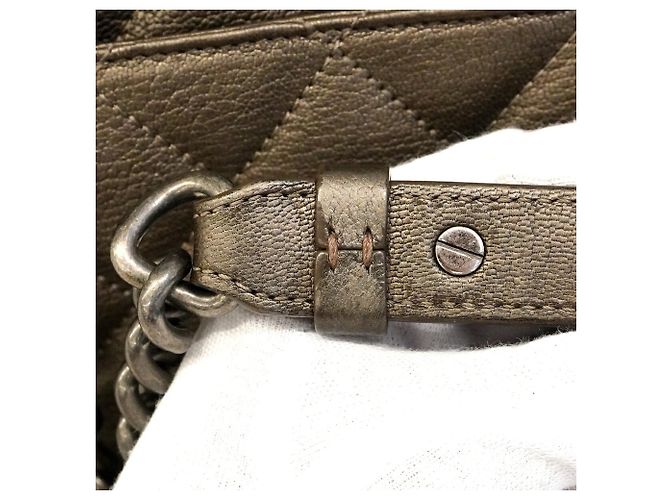 Chanel Matelassé Chain Shoulder Bag Brown - view 8