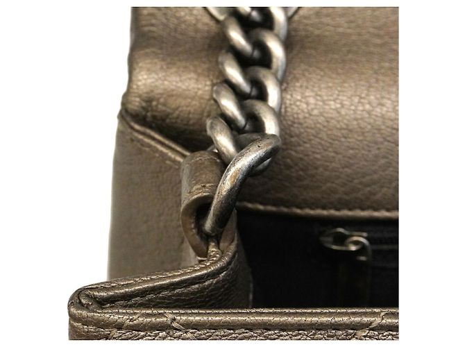 Chanel Matelassé Chain Shoulder Bag Brown - view 9