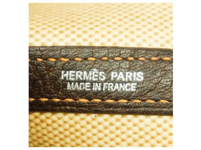 Hermès Bolso Tote Hermes Garden PM Castaño - vista 4