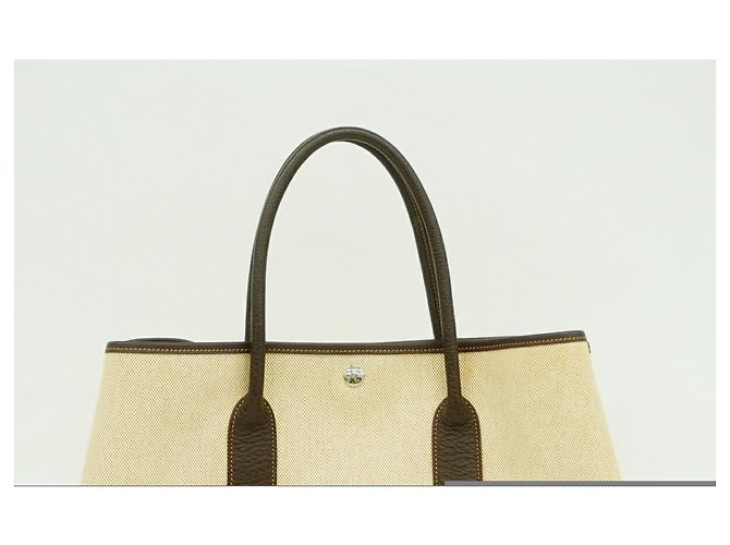 Hermès Bolso Tote Hermes Garden PM Castaño - vista 9