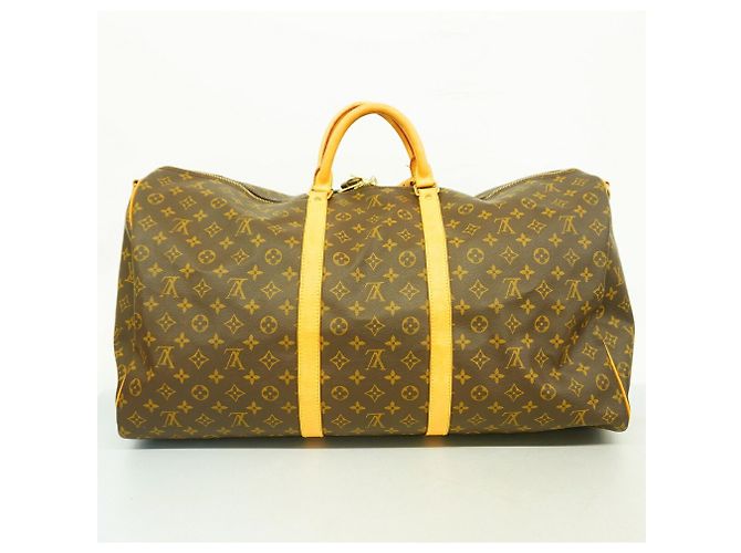 Louis Vuitton Boston Monogram Keepall Bandoulière 60 Marrone - vista 12