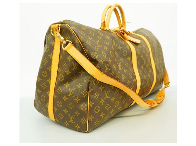 Louis Vuitton Boston Monogram Keepall Bandoulière 60 Marrone - vista 2