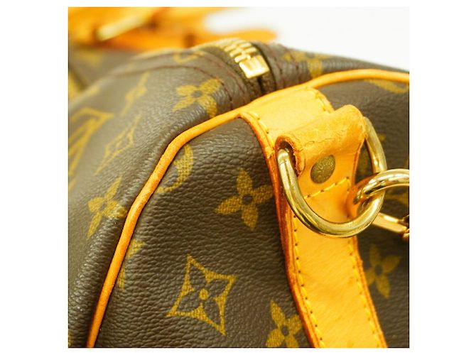 Louis Vuitton Boston Monogram Keepall Bandoulière 60 Marrone - vista 7