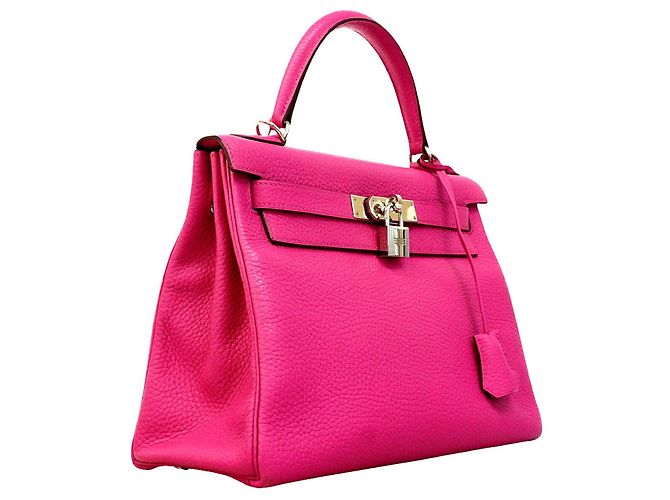 Hermès Borsa Hermes Kelly 28 Porpora - vista 2