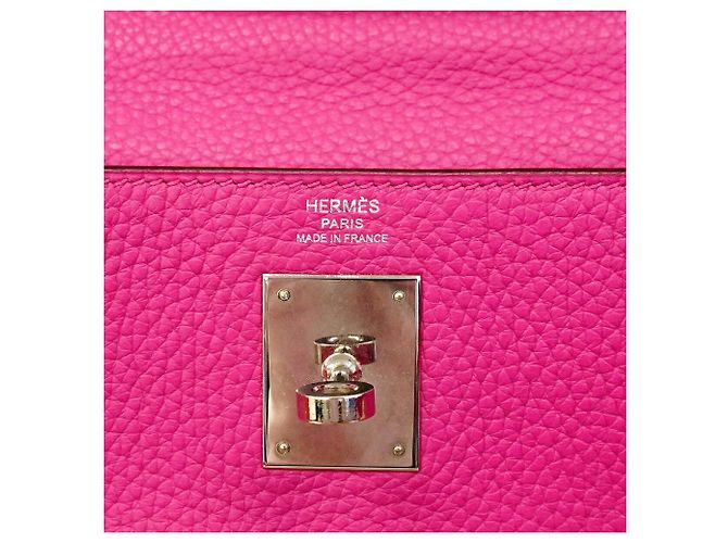 Hermès Borsa Hermes Kelly 28 Porpora - vista 5