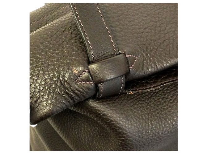 Hermès Borsa Tote Hermes in pelle Taurillon Clemence marrone - vista 10