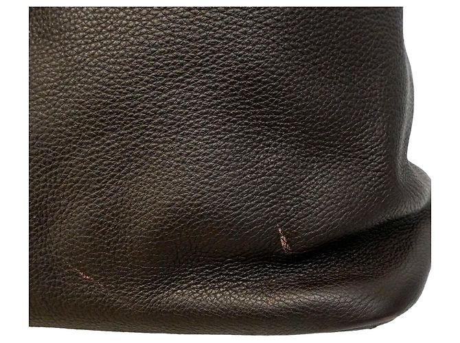 Hermès Borsa Tote Hermes in pelle Taurillon Clemence marrone - vista 9