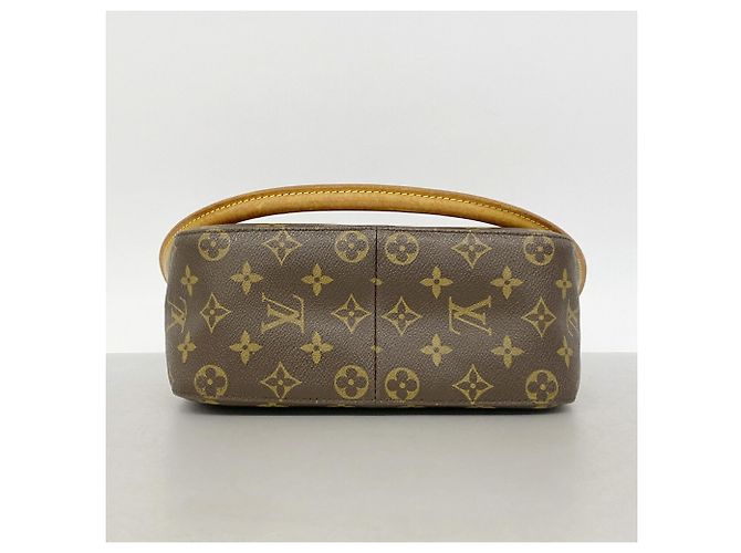 Borsa a tracolla Louis Vuitton Monogram Looping MM Marrone - vista 3
