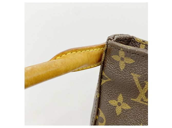 Borsa a tracolla Louis Vuitton Monogram Looping MM Marrone - vista 8