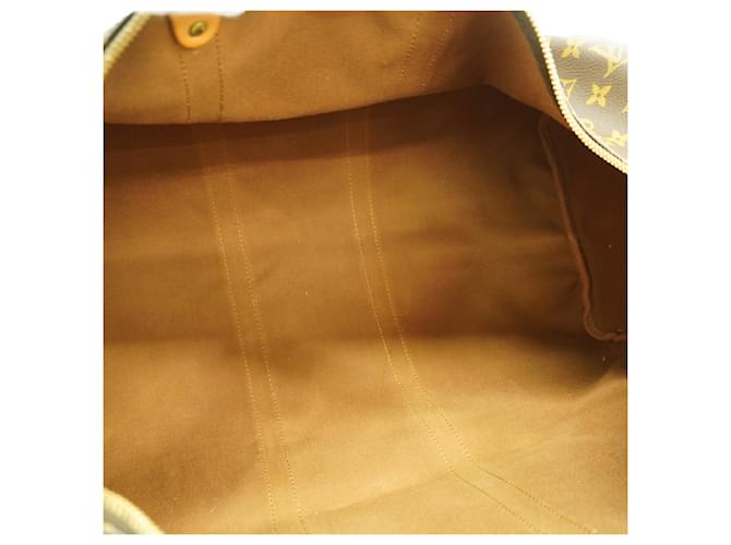 Louis Vuitton Boston Monogram Keepall 55 Marrone - vista 4
