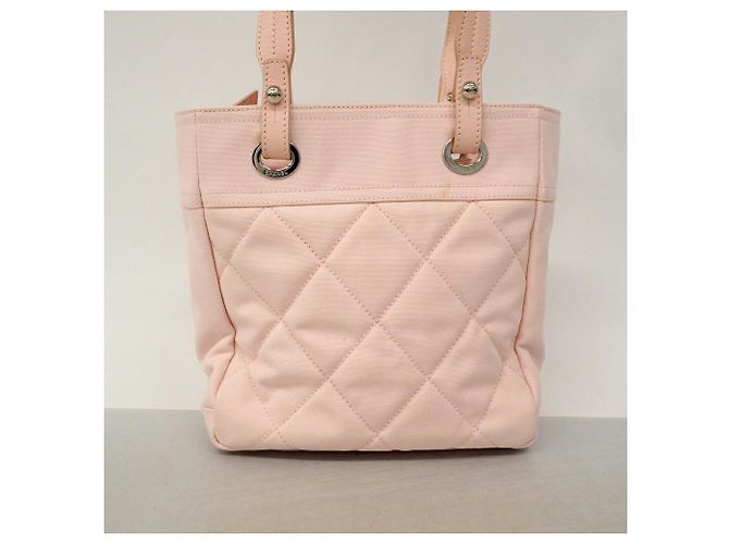 Chanel Paris Biarritz Canvas Tote Bag Pink - Ansicht 11