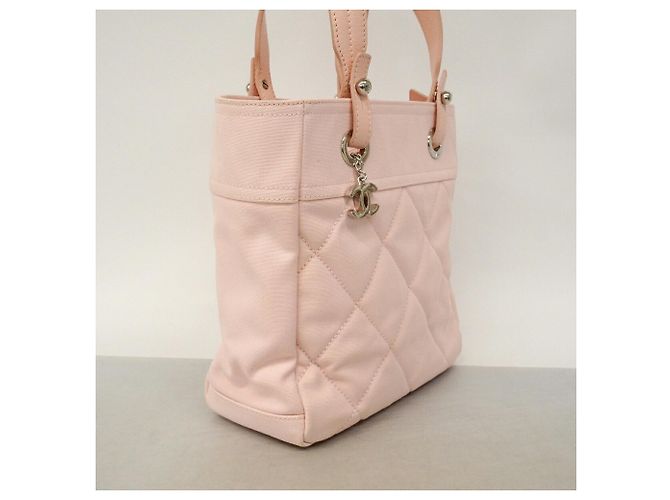 Chanel Paris Biarritz Canvas Tote Bag Pink - Ansicht 2