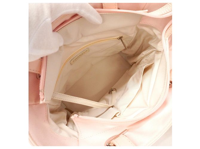 Chanel Paris Biarritz Canvas Tote Bag Pink - Ansicht 4
