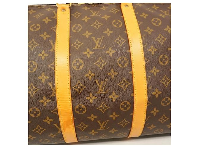 Louis Vuitton Boston Monogram Keepall 55 Marrone - vista 11
