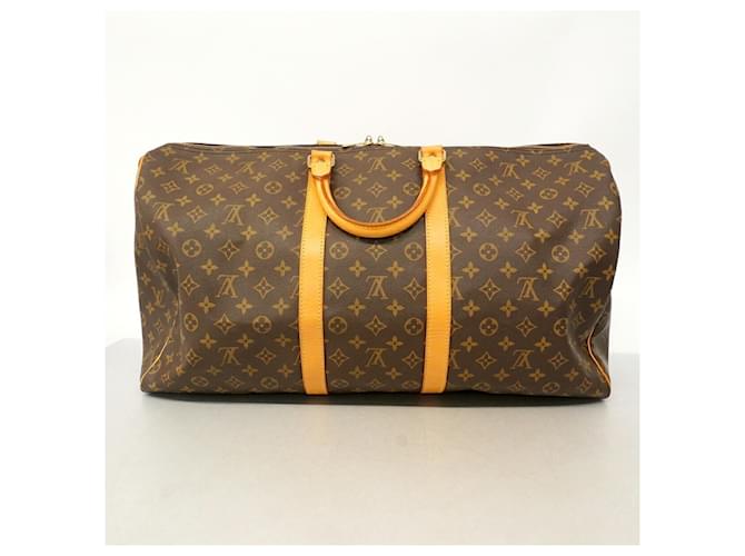 Louis Vuitton Boston Monogram Keepall 55 Marrone - vista 12