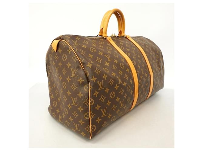 Louis Vuitton Boston Monogram Keepall 55 Marrone - vista 2